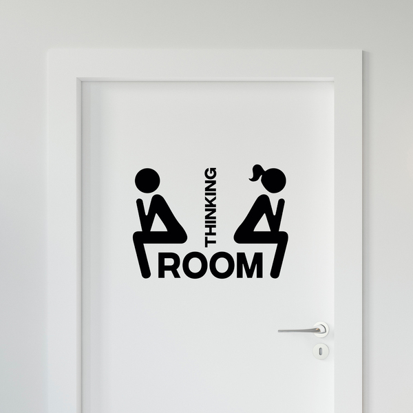 Wall Stickers: WC icons thinking