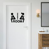 Wall Stickers: WC icons thinking 2
