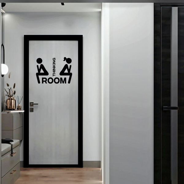Wall Stickers: WC icons thinking
