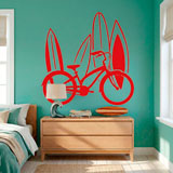 Wall Stickers: Bike and surf 14