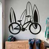 Wall Stickers: Bike and surf 3