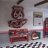 Wall Stickers: Corvette Route 66 4