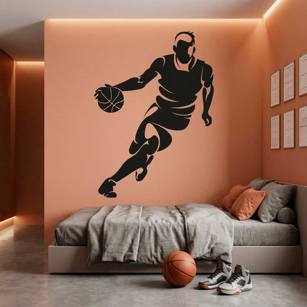 Basketball player dribbling 15