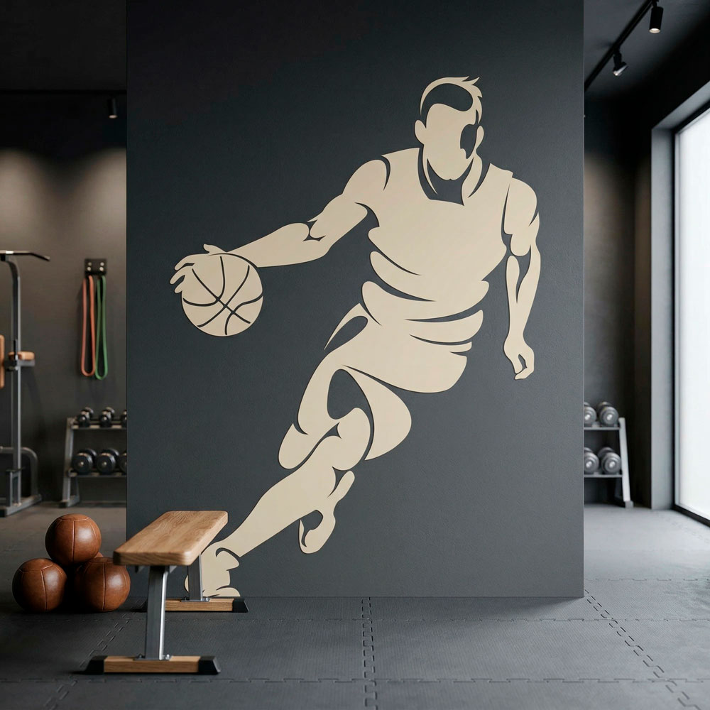 Basketball player dribbling 6