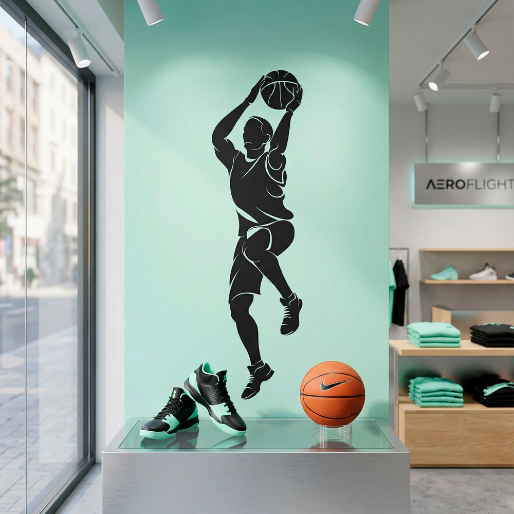 Basketball player shooting 12