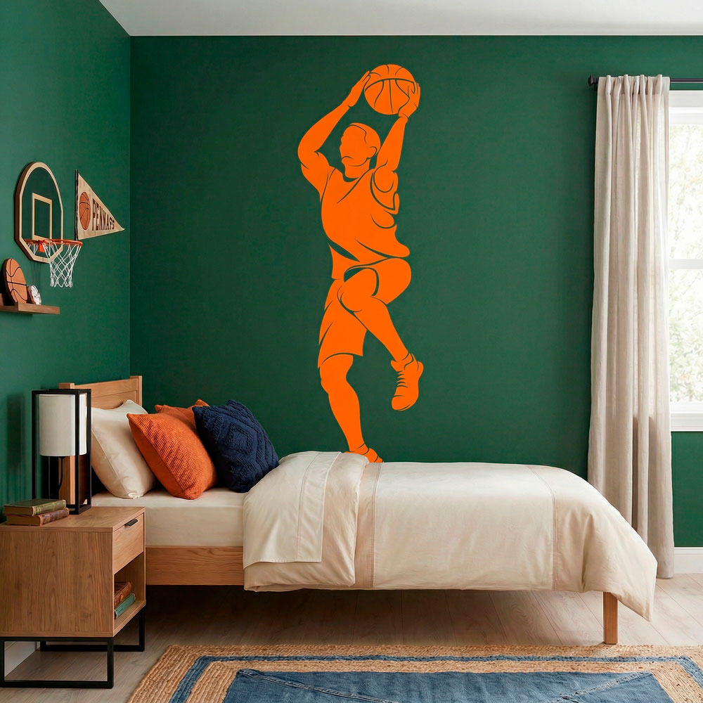 Basketball player shooting 9