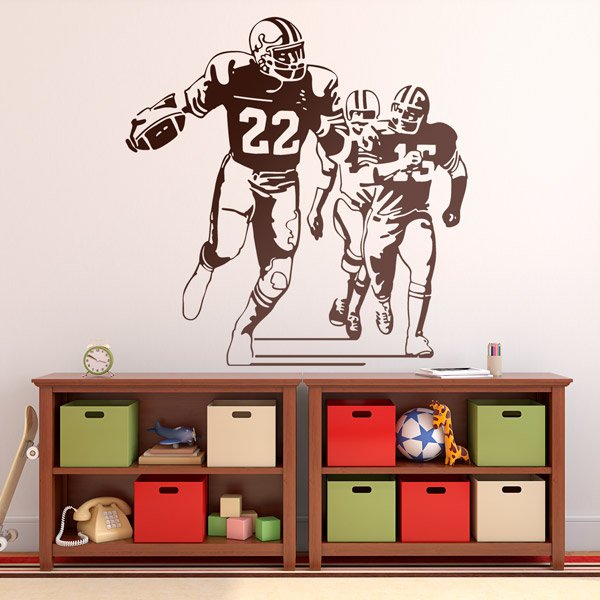 Wall Stickers: American football player 0