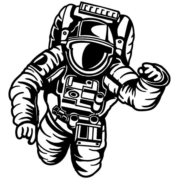 Stickers for Kids: Astronaut in the space