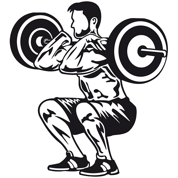 Wall Stickers: Weight lifting