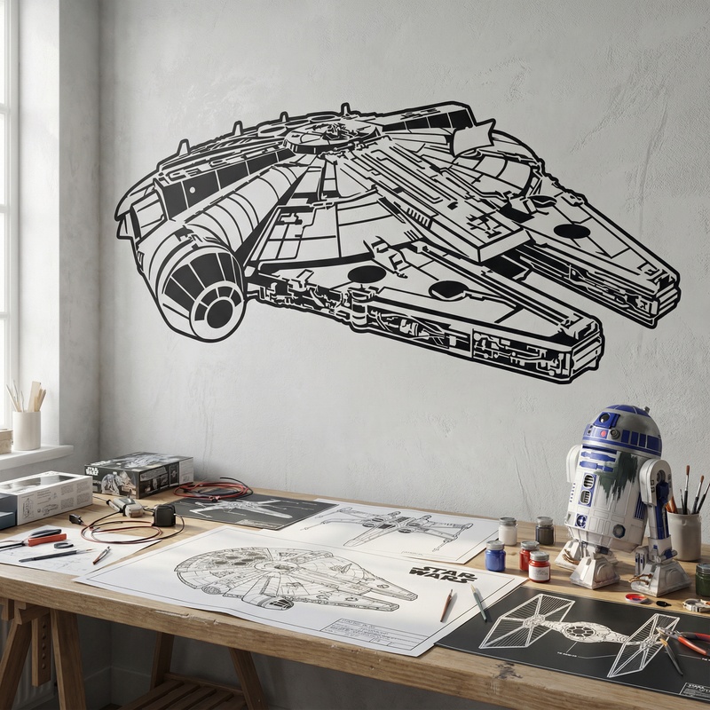 Wall Stickers: Millennium Falcon