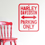 Wall Stickers: Harley Parking Only 2