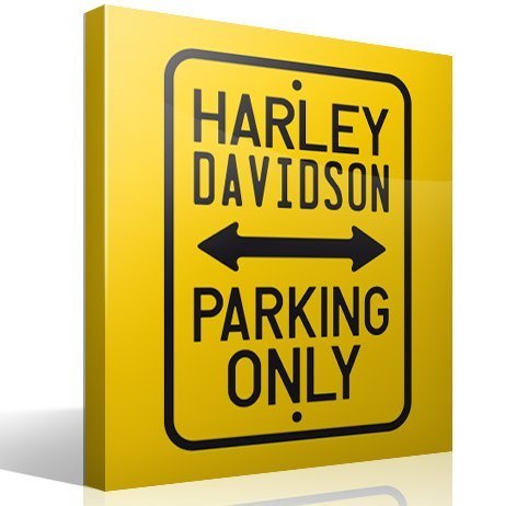 Wall Stickers: Harley Parking Only