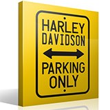Wall Stickers: Harley Parking Only 3