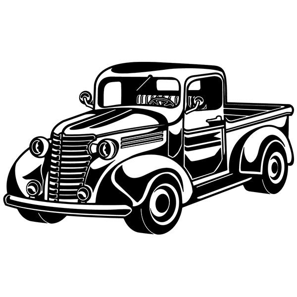 Wall Stickers: Van hotrod