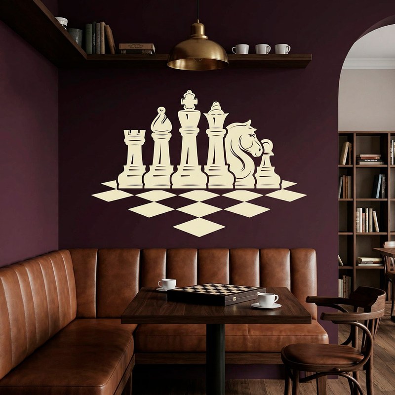 Chessboard Vinyl Adhesive Tape Strip - 120cm X 10cm - Sticker For DIY Chess Board Projects