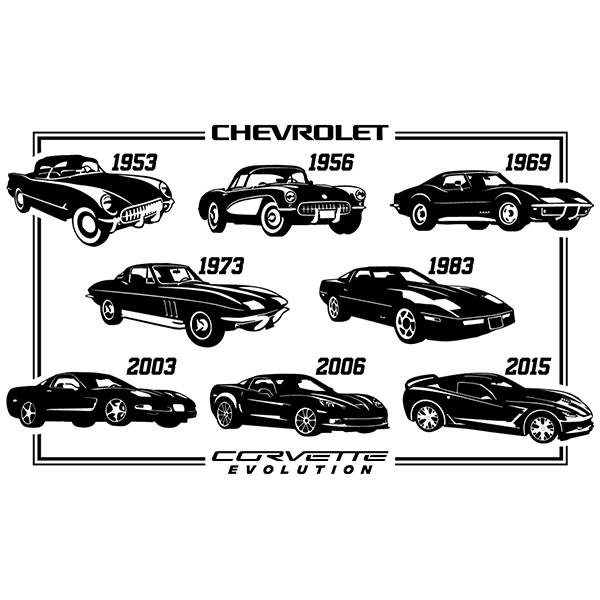 Wall Stickers: Evolution Chevrolet Corvette
