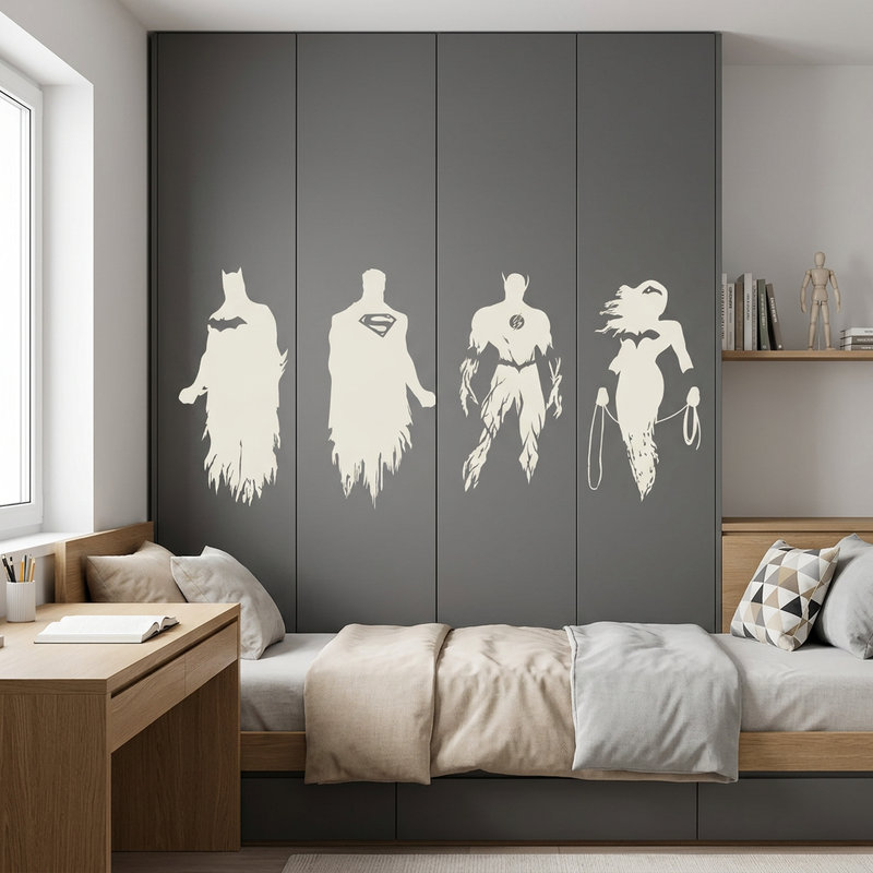 Wall Stickers: The Justice League