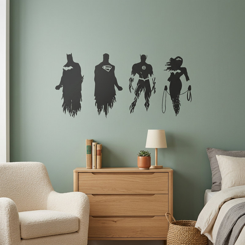 Wall Stickers: The Justice League