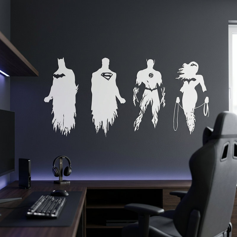 Wall Stickers: The Justice League