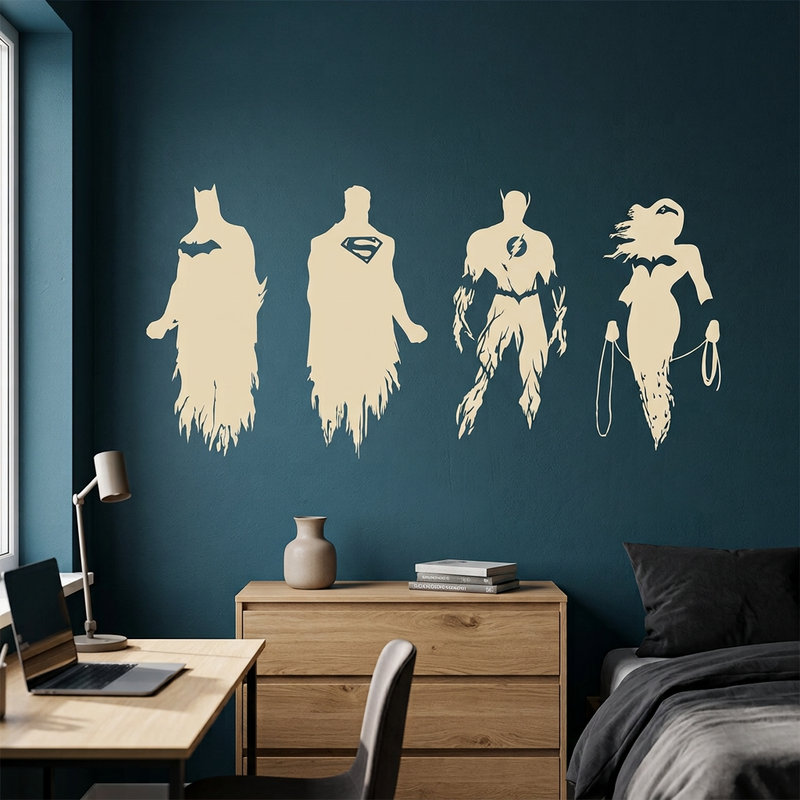 Wall Stickers: The Justice League
