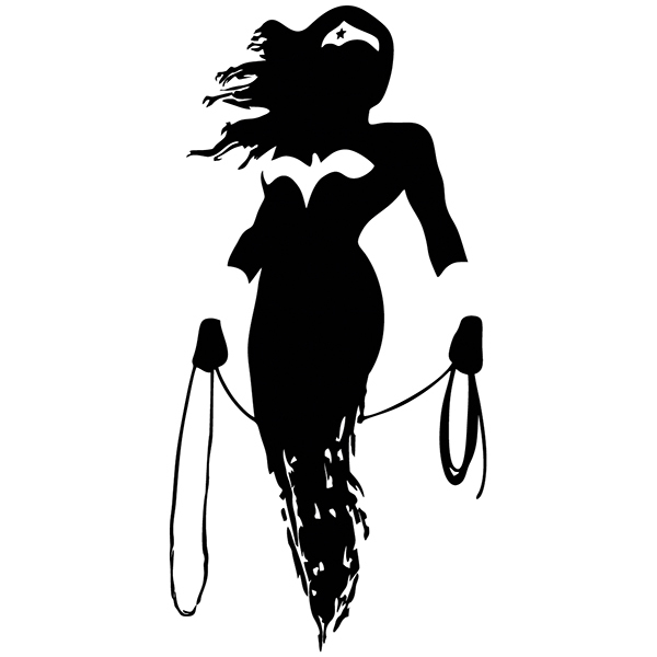 Wall Stickers: Wonder Woman silhouette