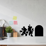 Wall Stickers: Mickey and Minnie hole skirting board 3