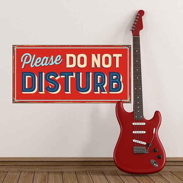 Wall Stickers: sign retro Please do not disturb