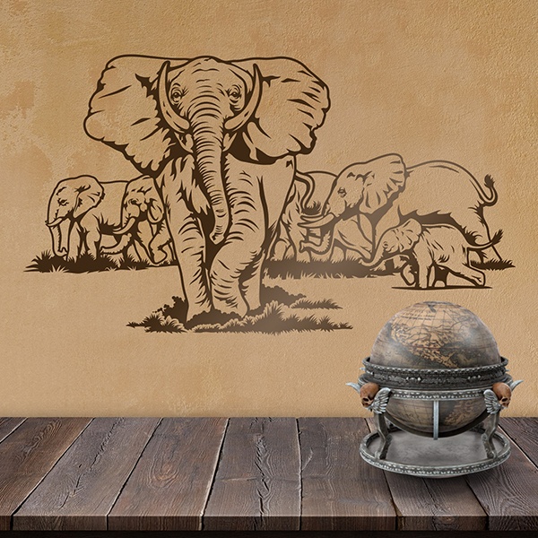 Wall Stickers: Elephant Set
