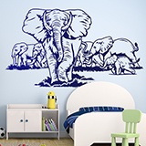 Wall Stickers: Elephant Set 4