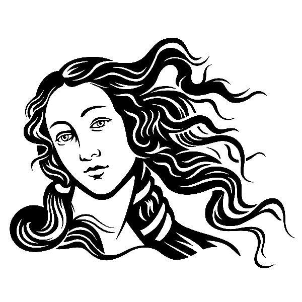 Wall Stickers: Face of the Venus by Botticelli