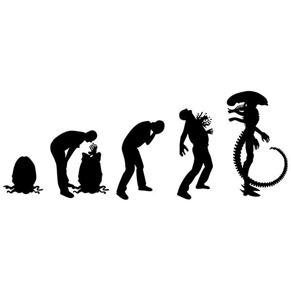 Wall Stickers: Alien evolution