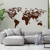 Wall Stickers: Map Mundi relief mountains 2