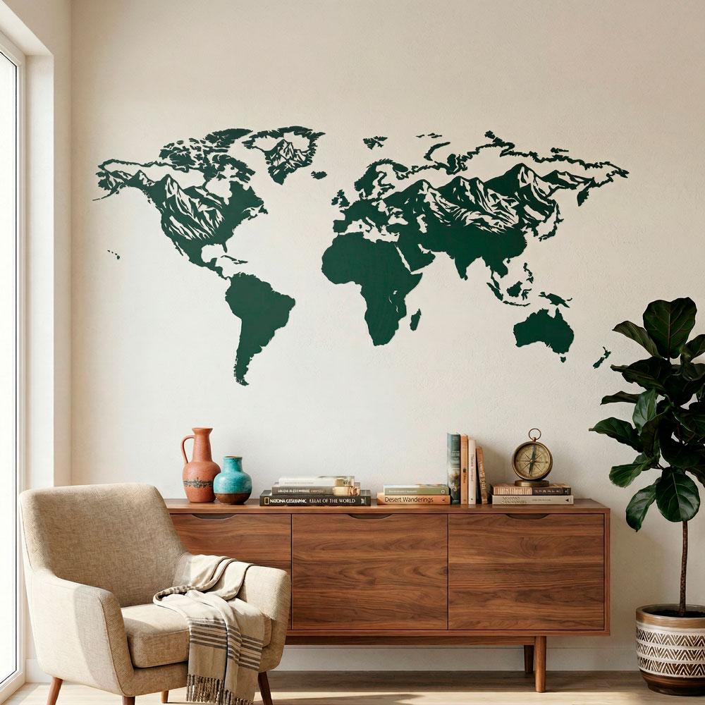 Map Mundi relief mountains 10