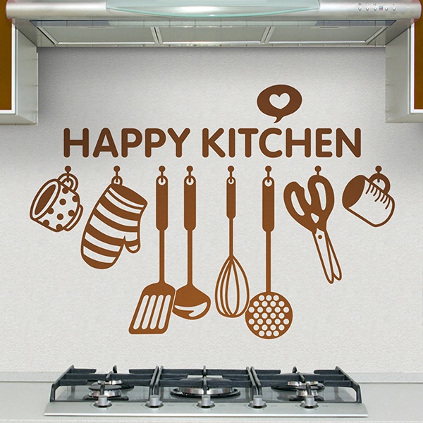 Wall Stickers: Happy kitchen 0