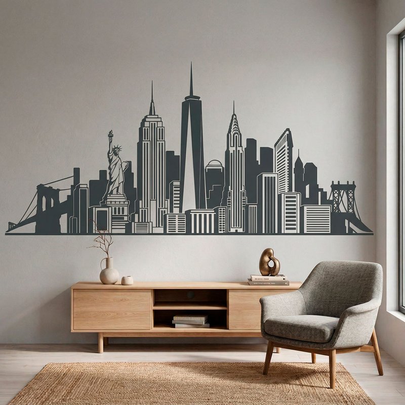 Wall Stickers: New York City Skyline Decal