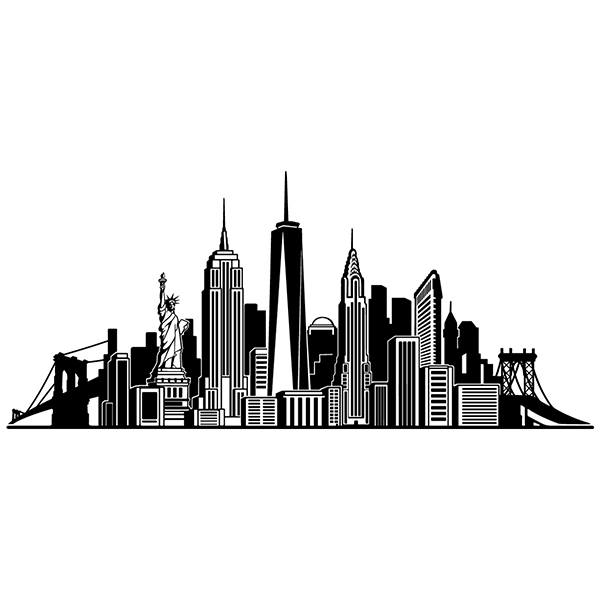 Wall Stickers: New York City Skyline Decal