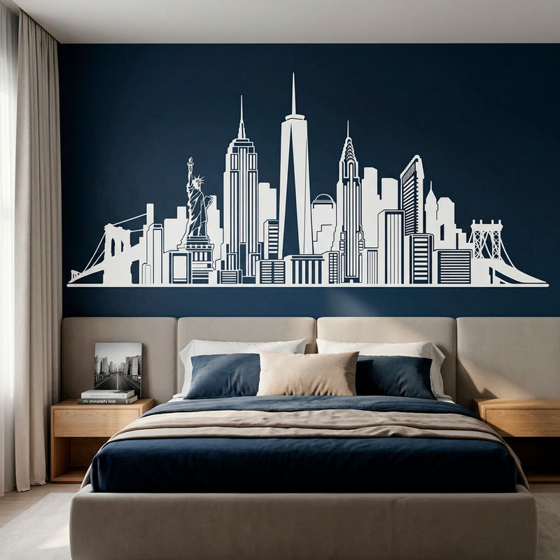 New York City Skyline Decal 2