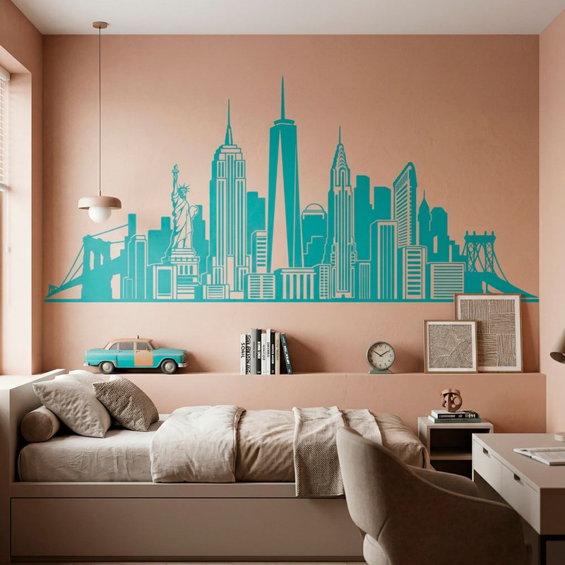 New York City Skyline Decal 3