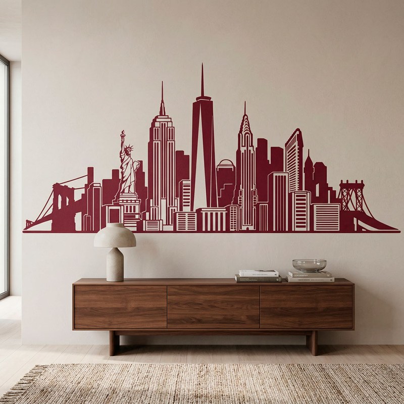 New York City Skyline Decal 4