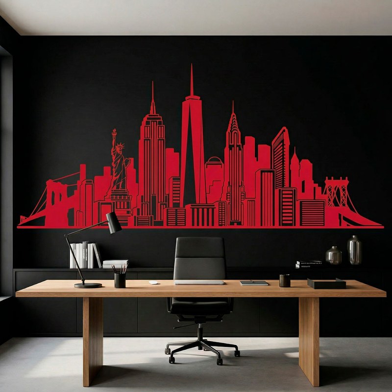 New York City Skyline Decal 5