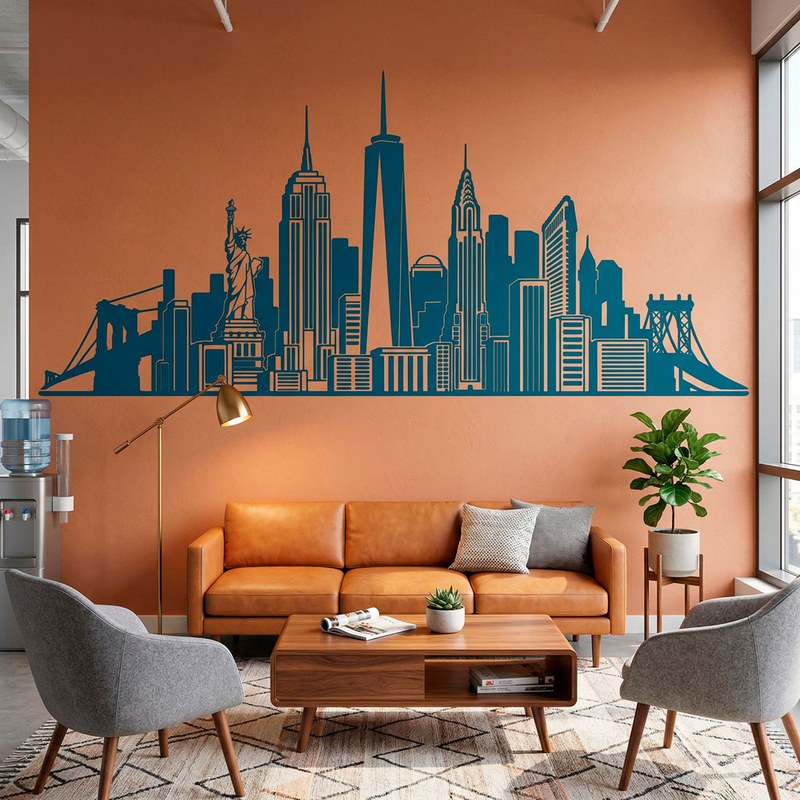 New York City Skyline Decal 6