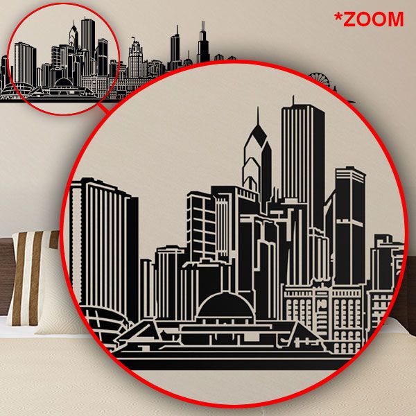 Wall Stickers: Chicago skyline