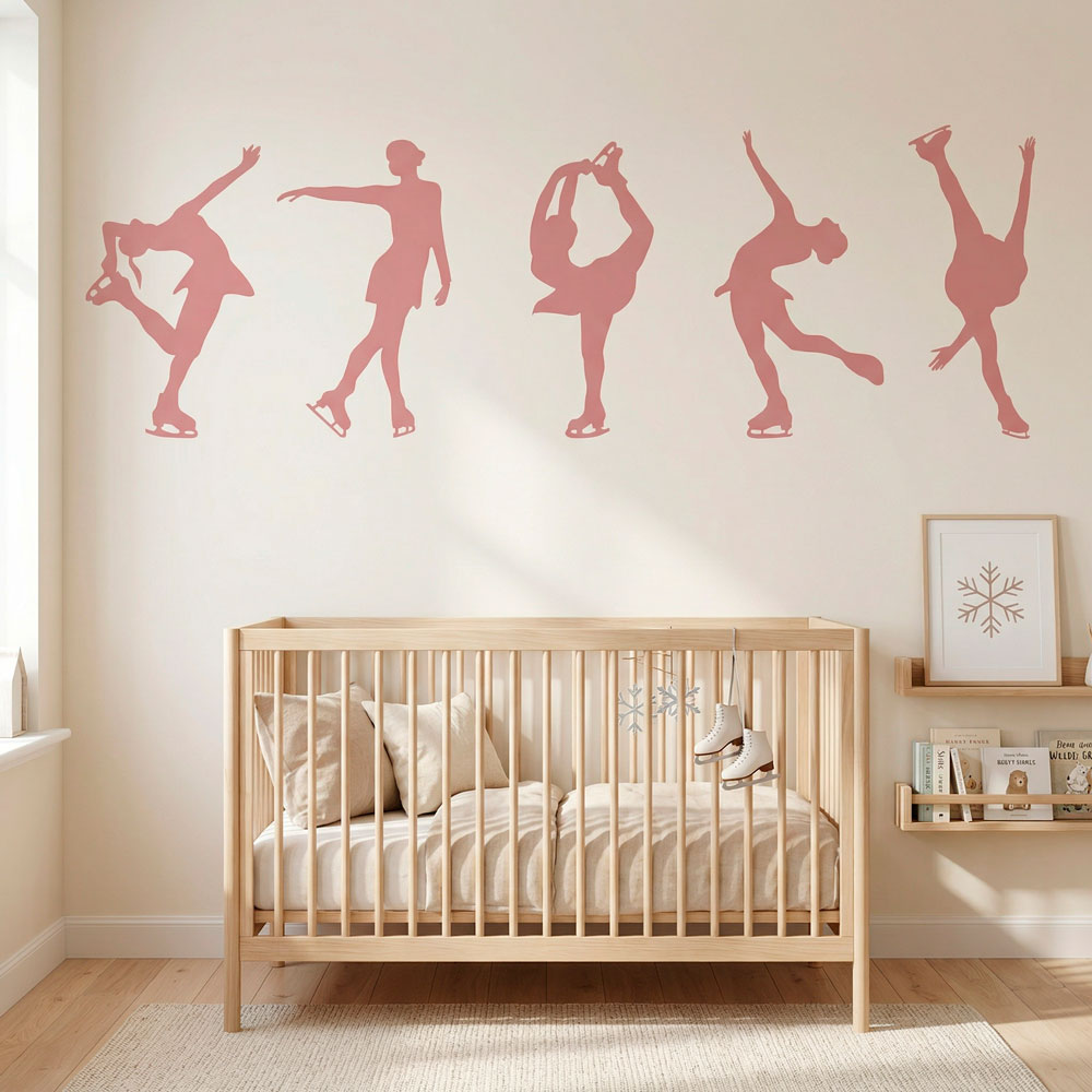 Wall Stickers: Figure skating silhouettes