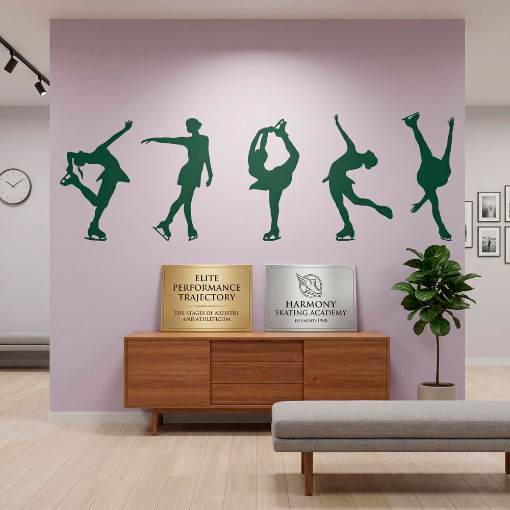Wall Stickers: Figure skating silhouettes