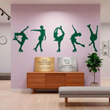 Wall Stickers: Figure skating silhouettes 11