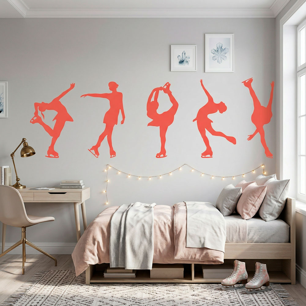 Wall Stickers: Figure skating silhouettes