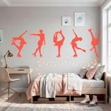 Wall Stickers: Figure skating silhouettes 12