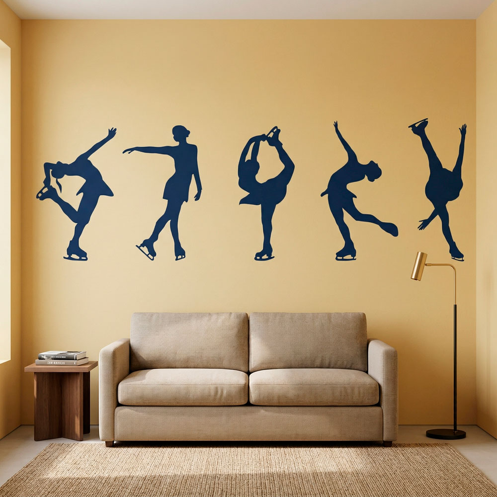 Wall Stickers: Figure skating silhouettes