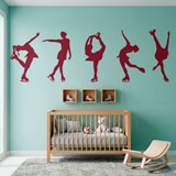 Wall Stickers: Figure skating silhouettes 15