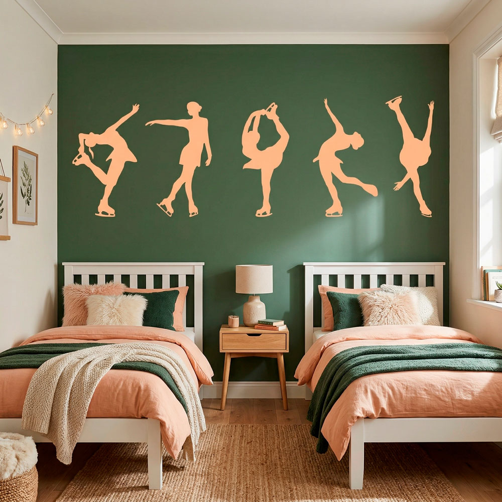 Wall Stickers: Figure skating silhouettes